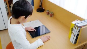 子どものタブレット学習